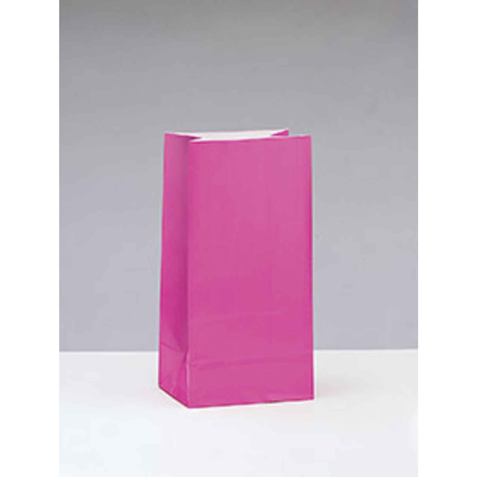 unique Hot Pink Paper Party Bags - 12ct.