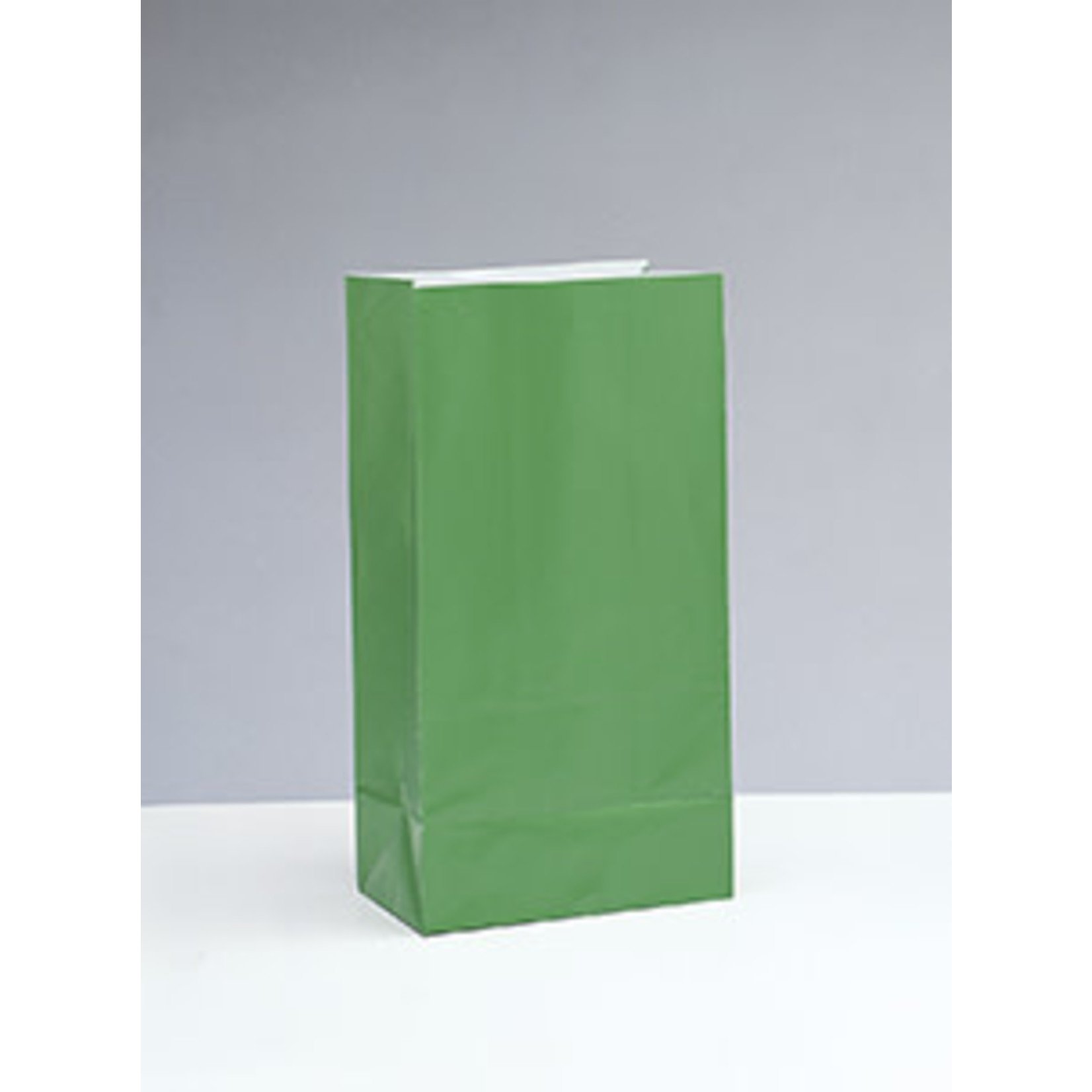 unique Green Paper Party Bags - 12ct.