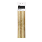 unique Gold Foil Paper Straws - 10ct.