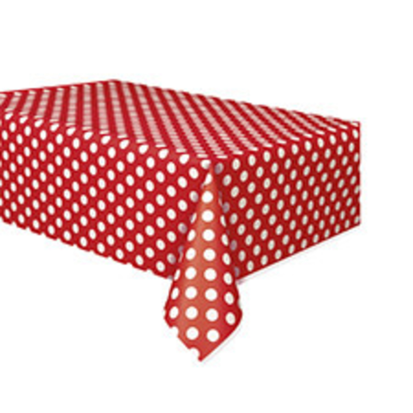 unique Ruby Red Dots Tablecover - 54" X 108"