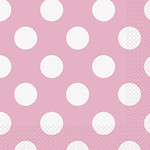 unique Lovely Pink Dots Bev Napkins - 16ct.