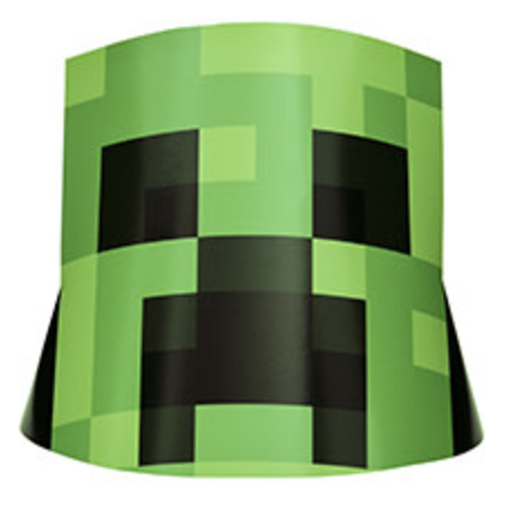 unique Minecraft Creeper Birthday Hats - 8 ct.