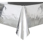 unique Metallic Silver Tablecover (54" x 108")