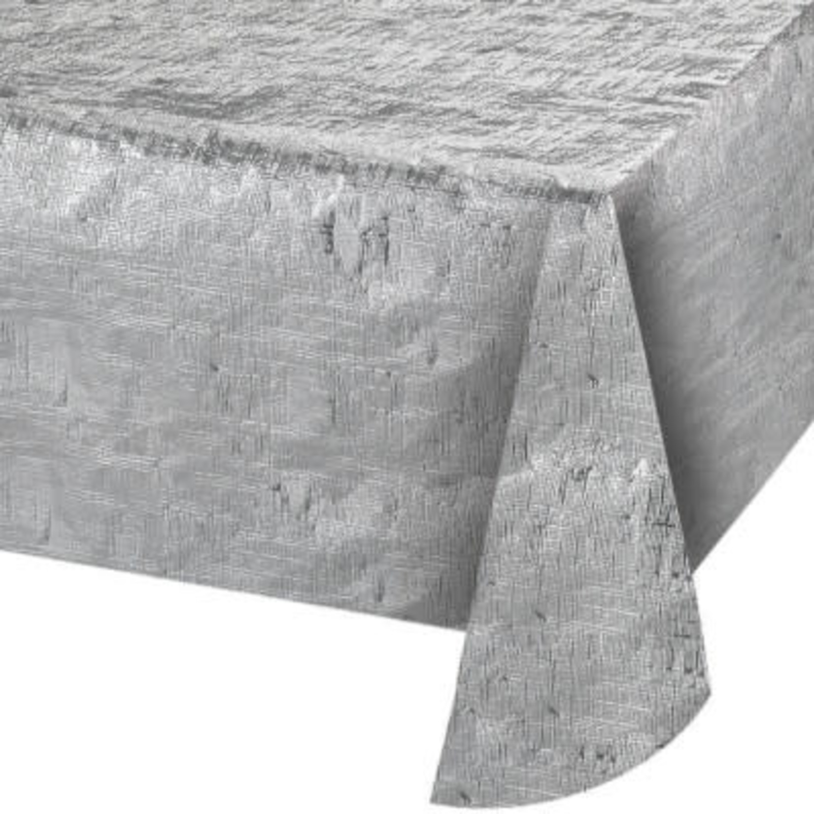 Creative Converting Silver Metallic Tablecover (54" x 108")