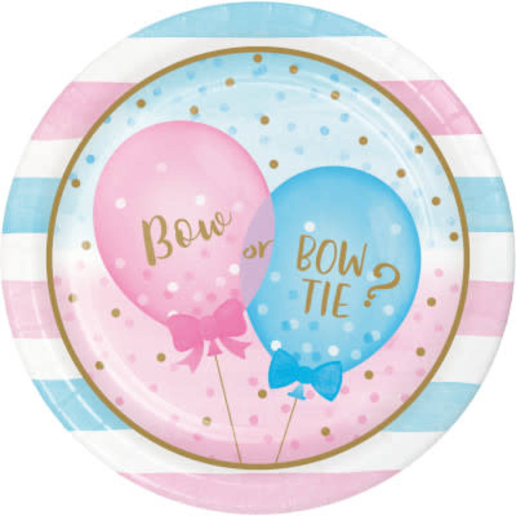 Creative Converting 9" Gender Reveal Balloons Plates - 8ct.