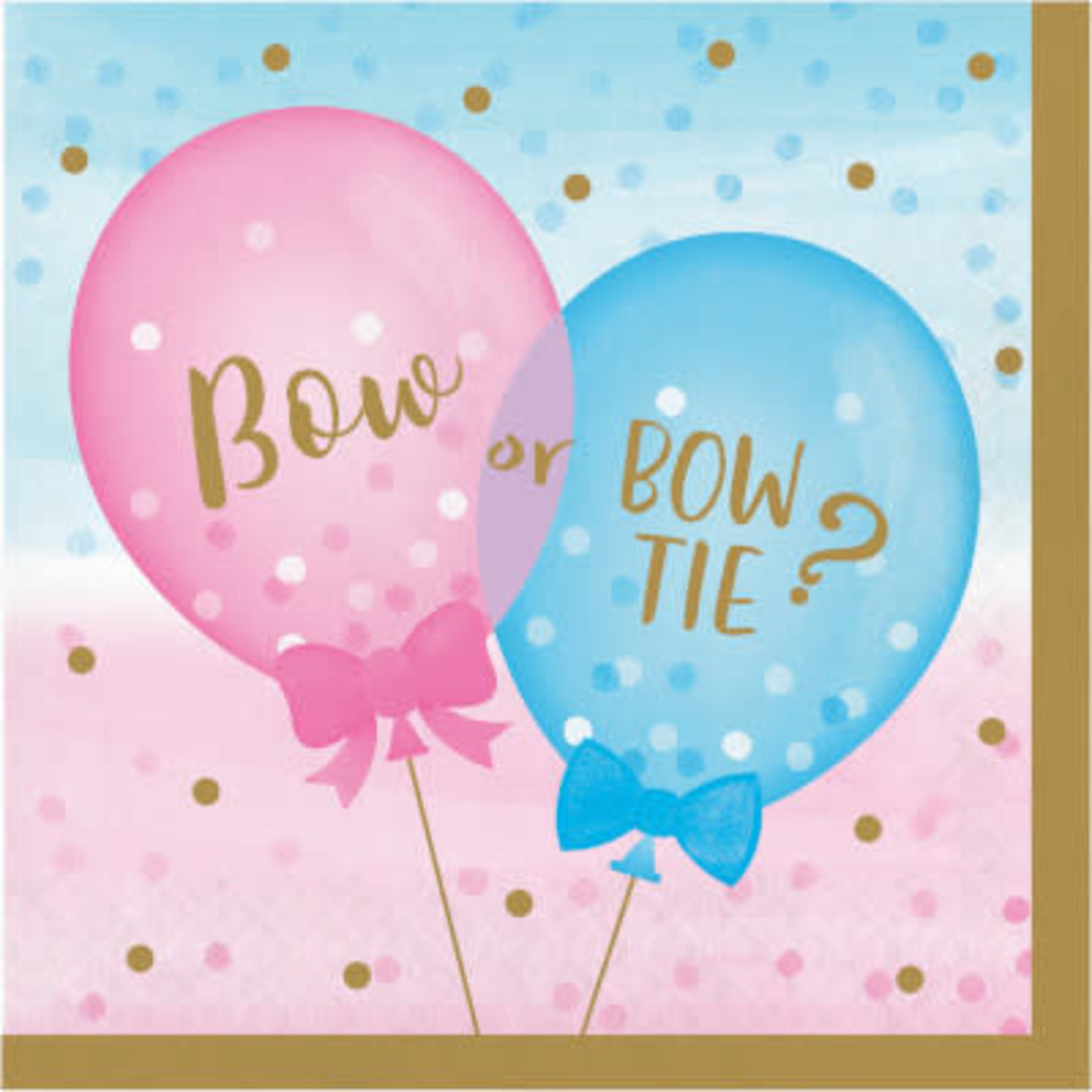 Creative Converting Gender Reveal Balloons Lun. Napkins - 16ct.