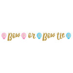 Creative Converting Bow or Bow Tie Gender Reveal Banner