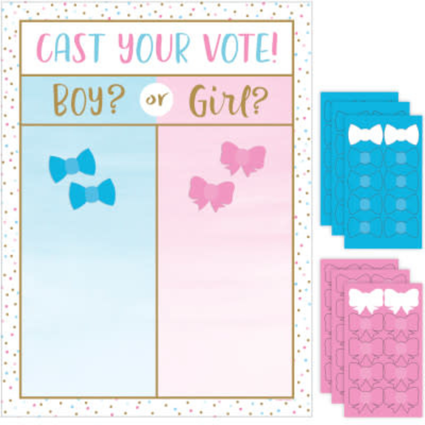 Creative Converting Gender Reveal 'Cast Your Vote' Game