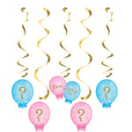 Creative Converting Gender Reveal Balloons Dizzy Danglers - 6ct.
