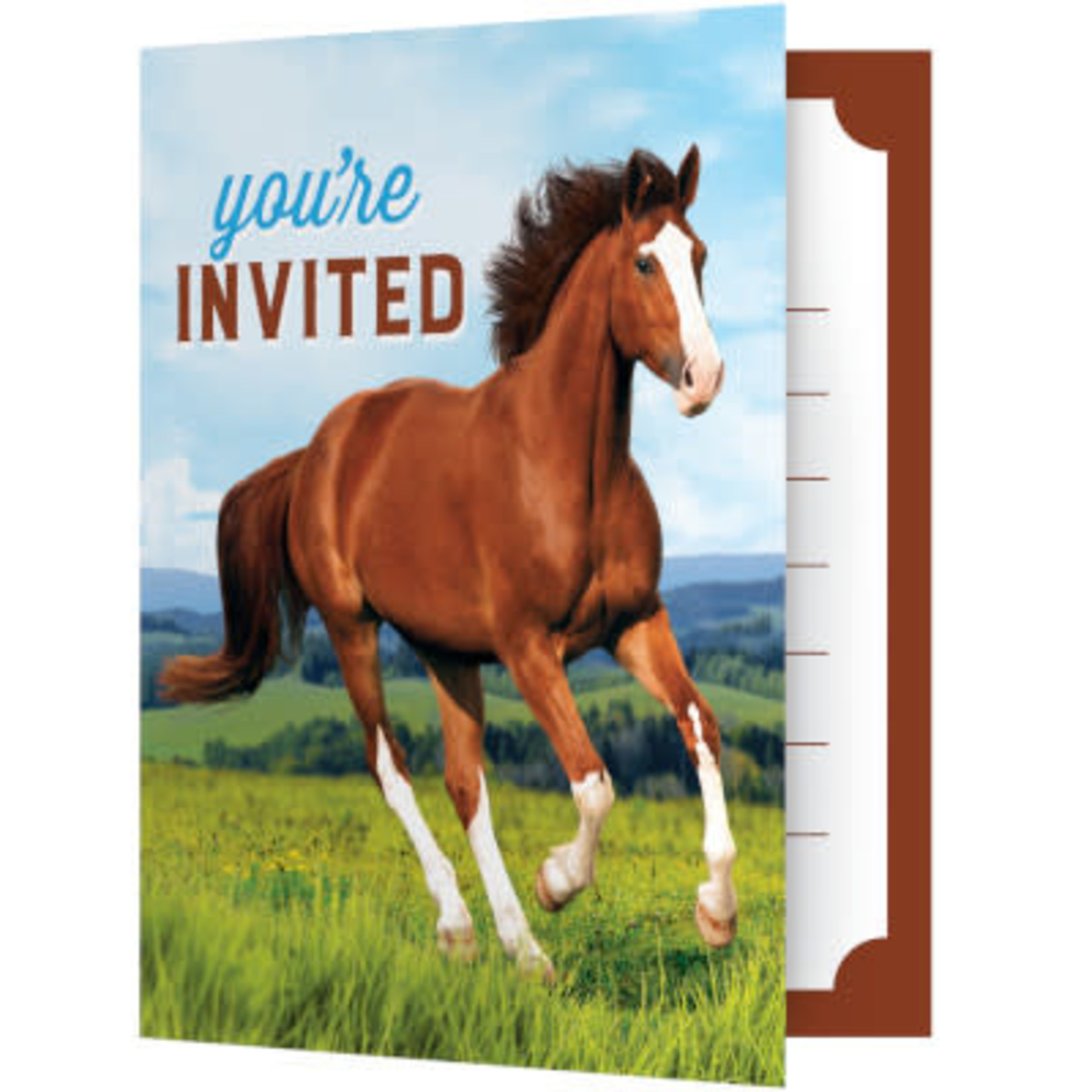 Creative Converting Horse and Pony Invites - 8ct.