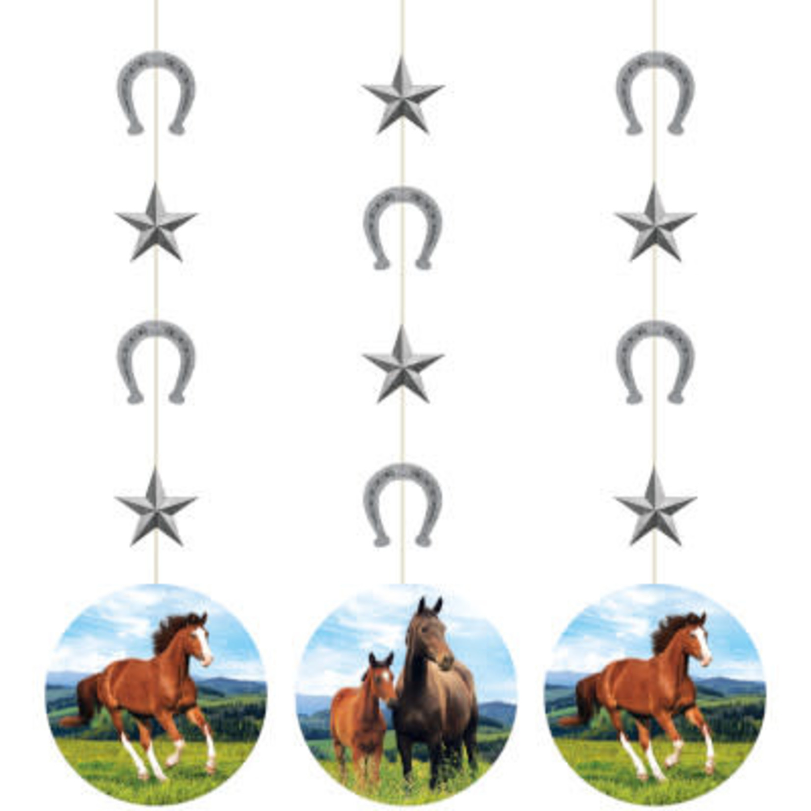Creative Converting Horse and Pony Hanging Cutouts - 3ct.