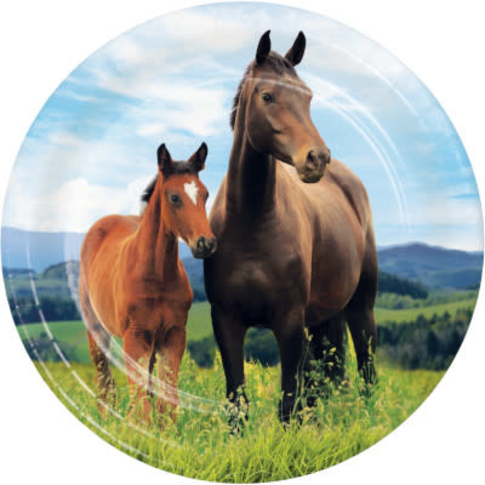 Creative Converting Horse and Pony 7" Plates - 8ct.