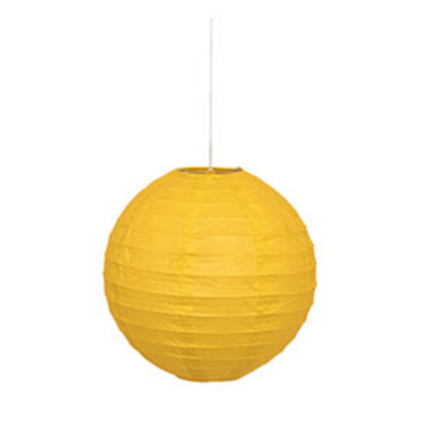 unique 10" Yellow Paper Round Lantern - 1ct.