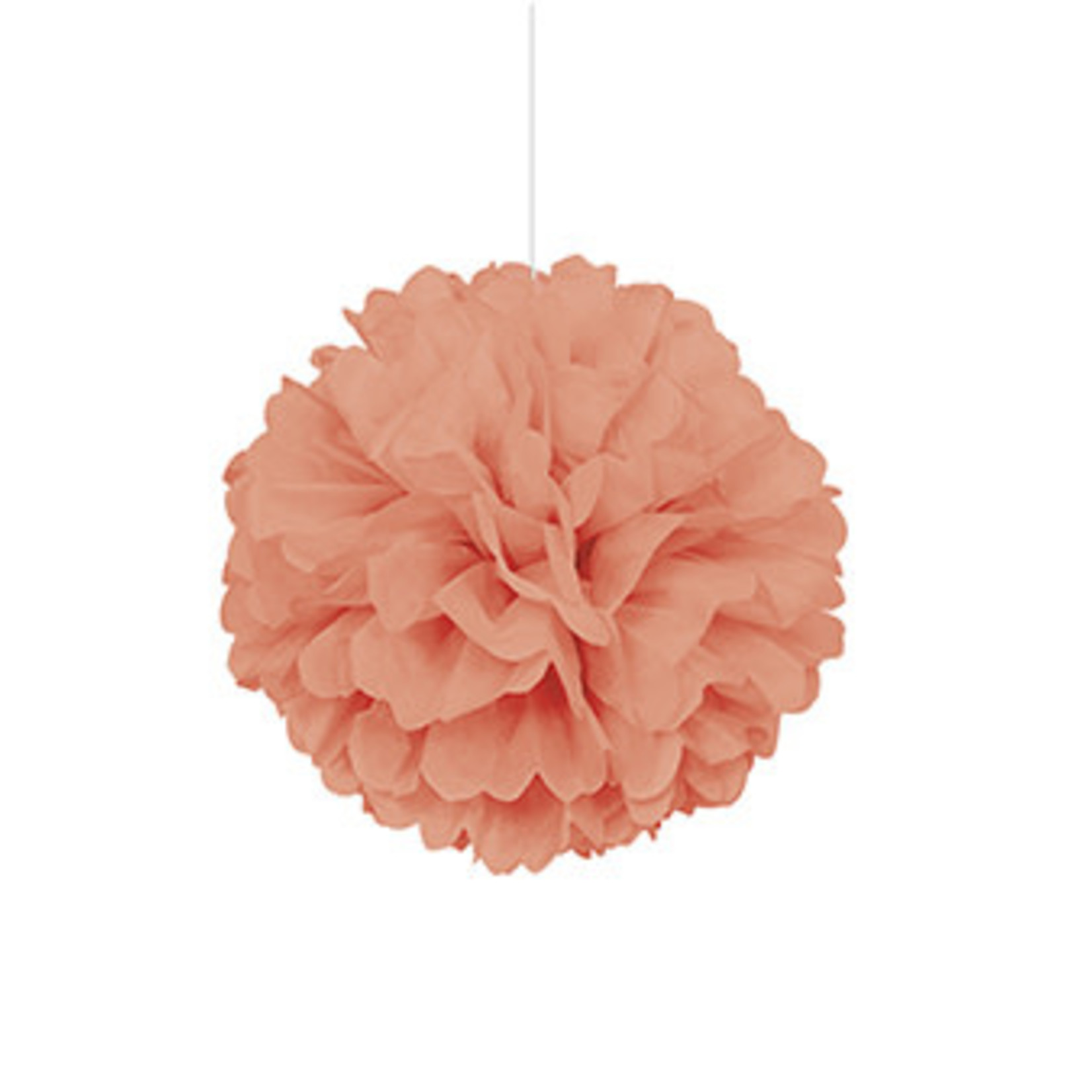 Large Coral Poms, Coral Party Decorations