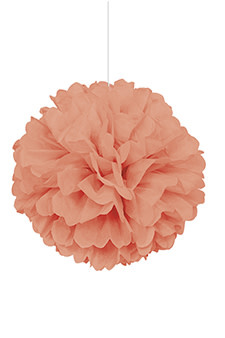 EZ-Fluff 16 Peach / Orange Coral Tissue Paper Pom Poms Flowers Balls,  Hanging Decorations (4 PACK) on Sale Now!, Chinese Lanterns