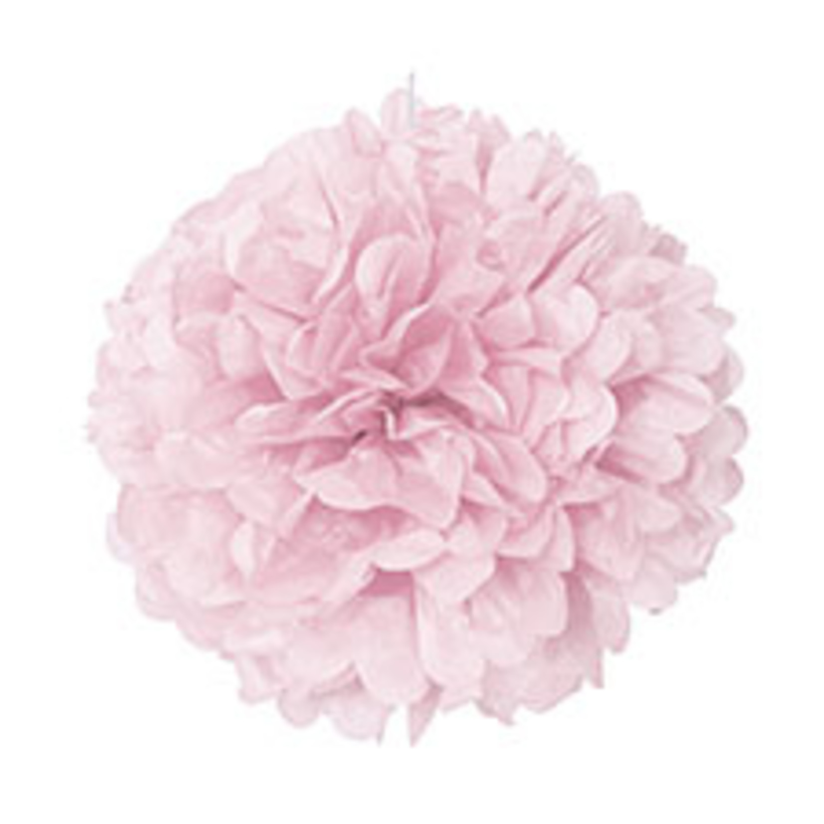 unique 16" Powder Pink Puff Ball Decor - 1ct.