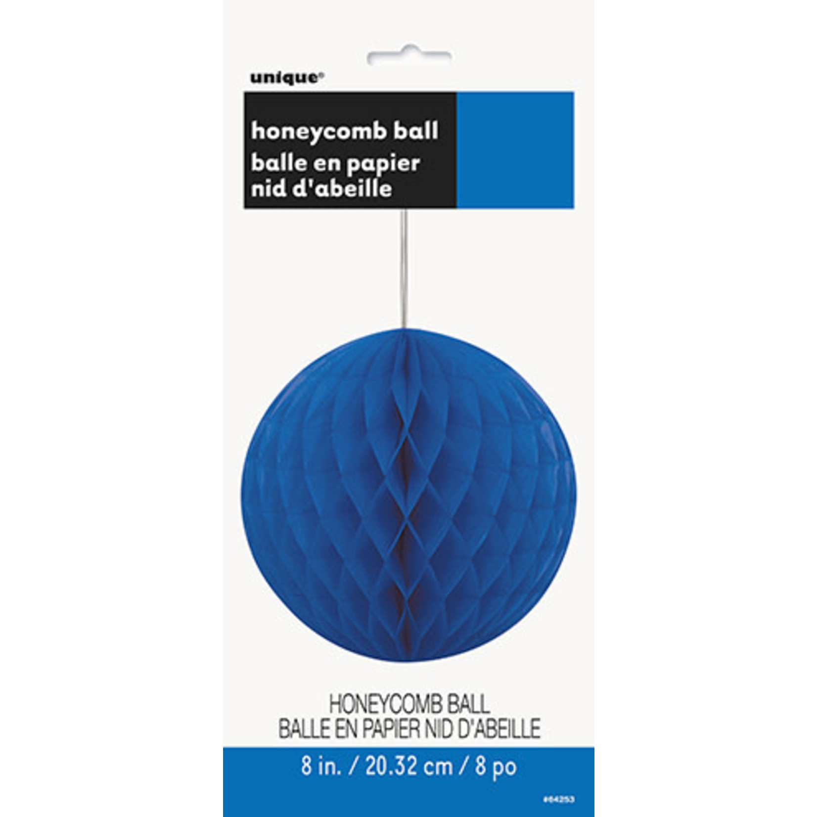 unique Blue 8" Honeycomb Ball - 1ct.