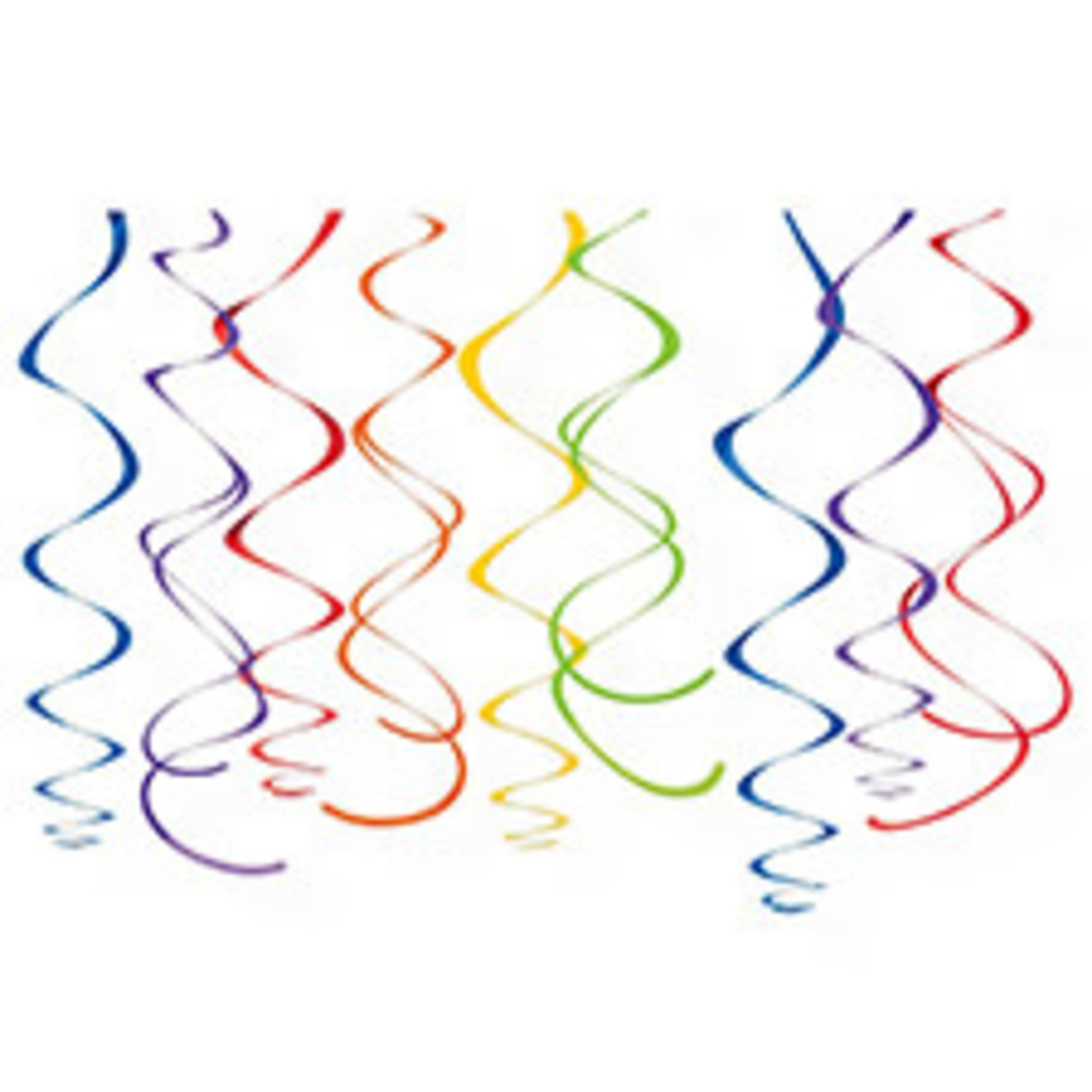 Amscan Rainbow Swirls - 12ct.