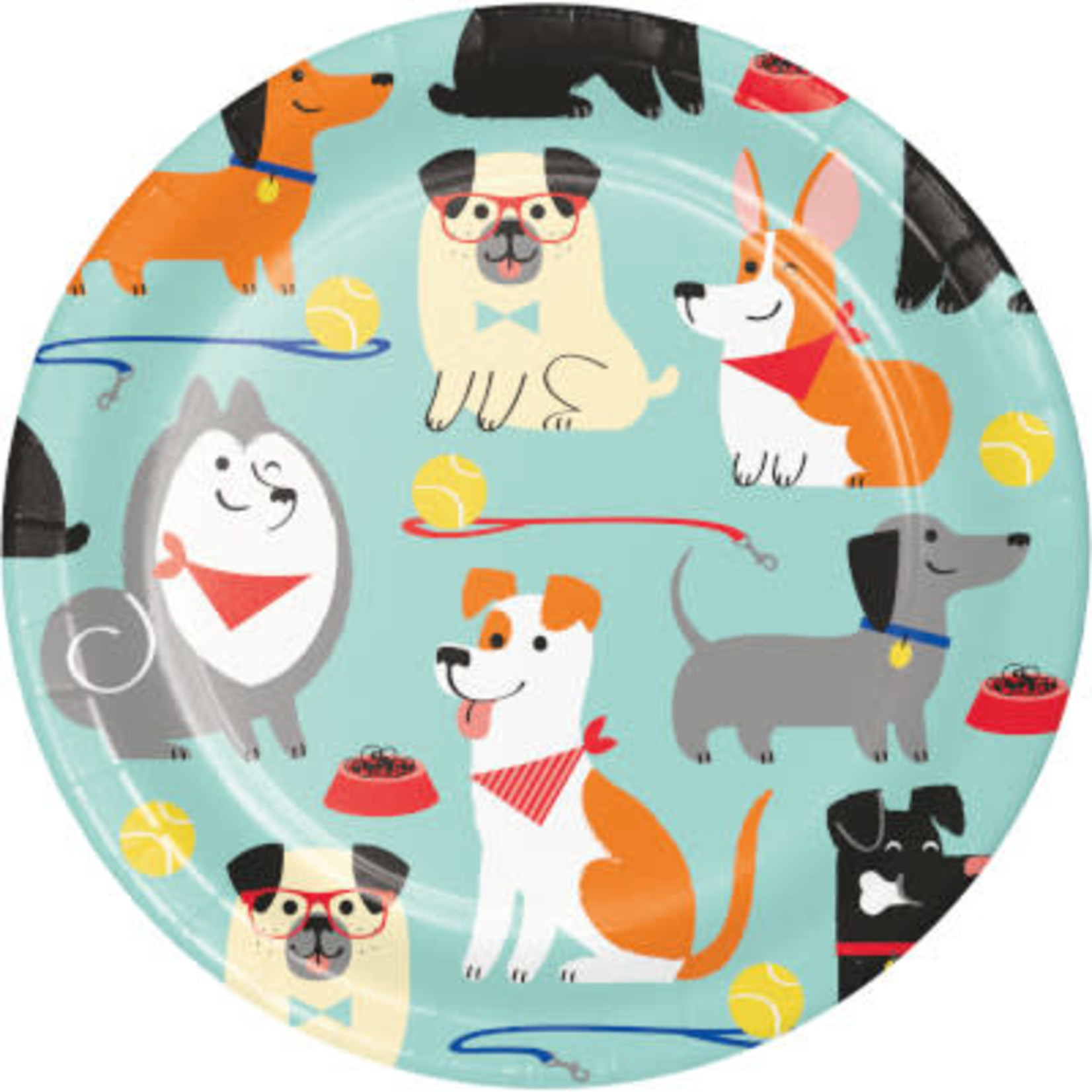 Creative Converting Dog Party 7" Plate - 8ct.