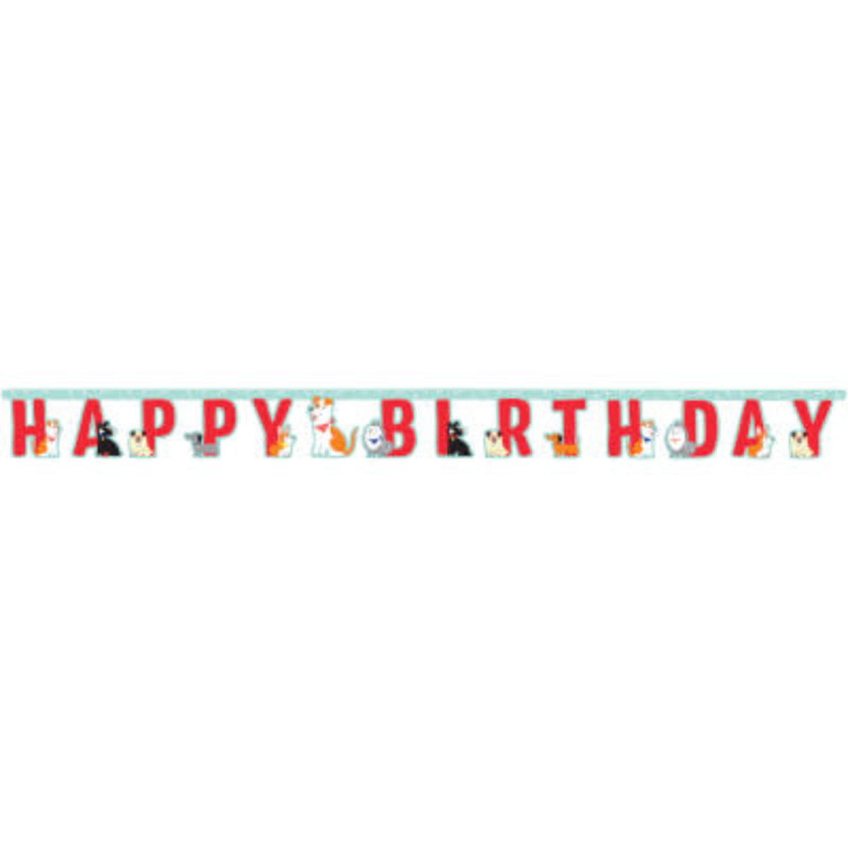 Creative Converting Dog Party Birthday Banner - 7ft.