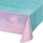Creative Converting Mermaid Shine Plastic Tablecover - 1ct. (54" x 102")