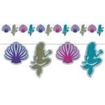 Beistle Mermaid and Seashell Banner - 12ft.