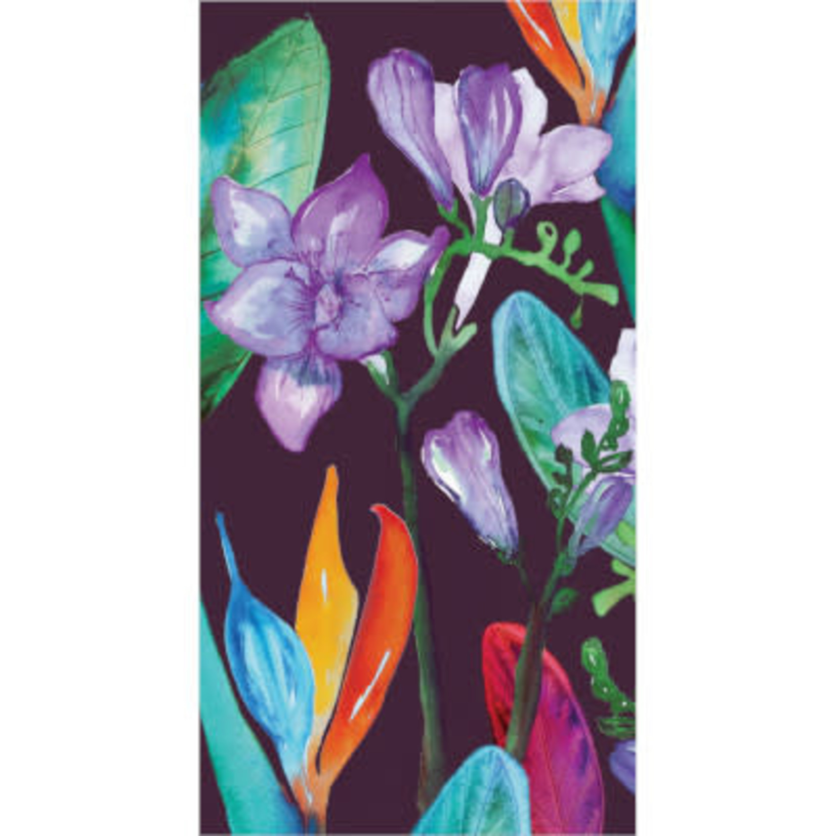 elise Bold Tropic Blooms Guest Towels - 16ct