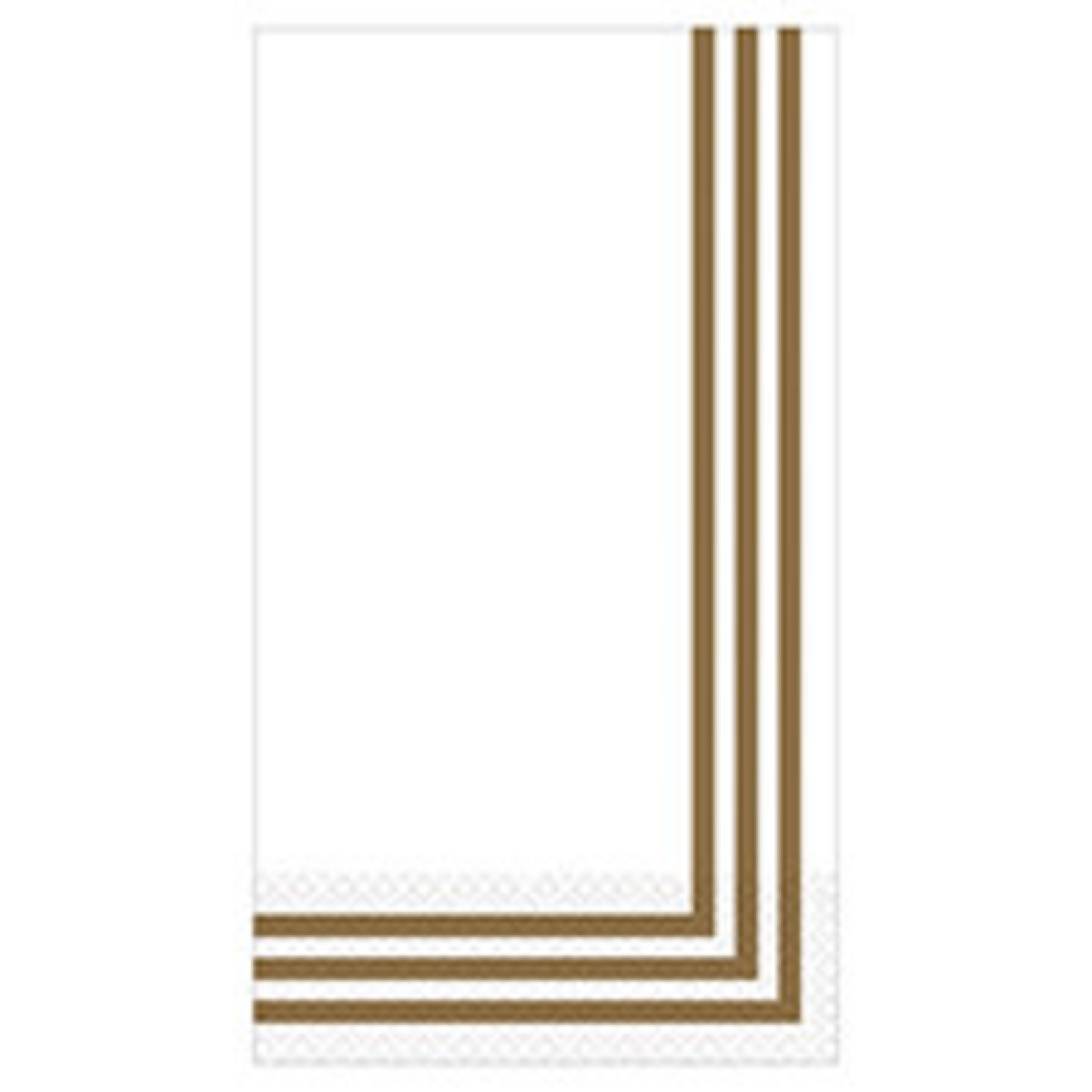 Amscan Premium Gold Striped Guest Towels - 16ct.