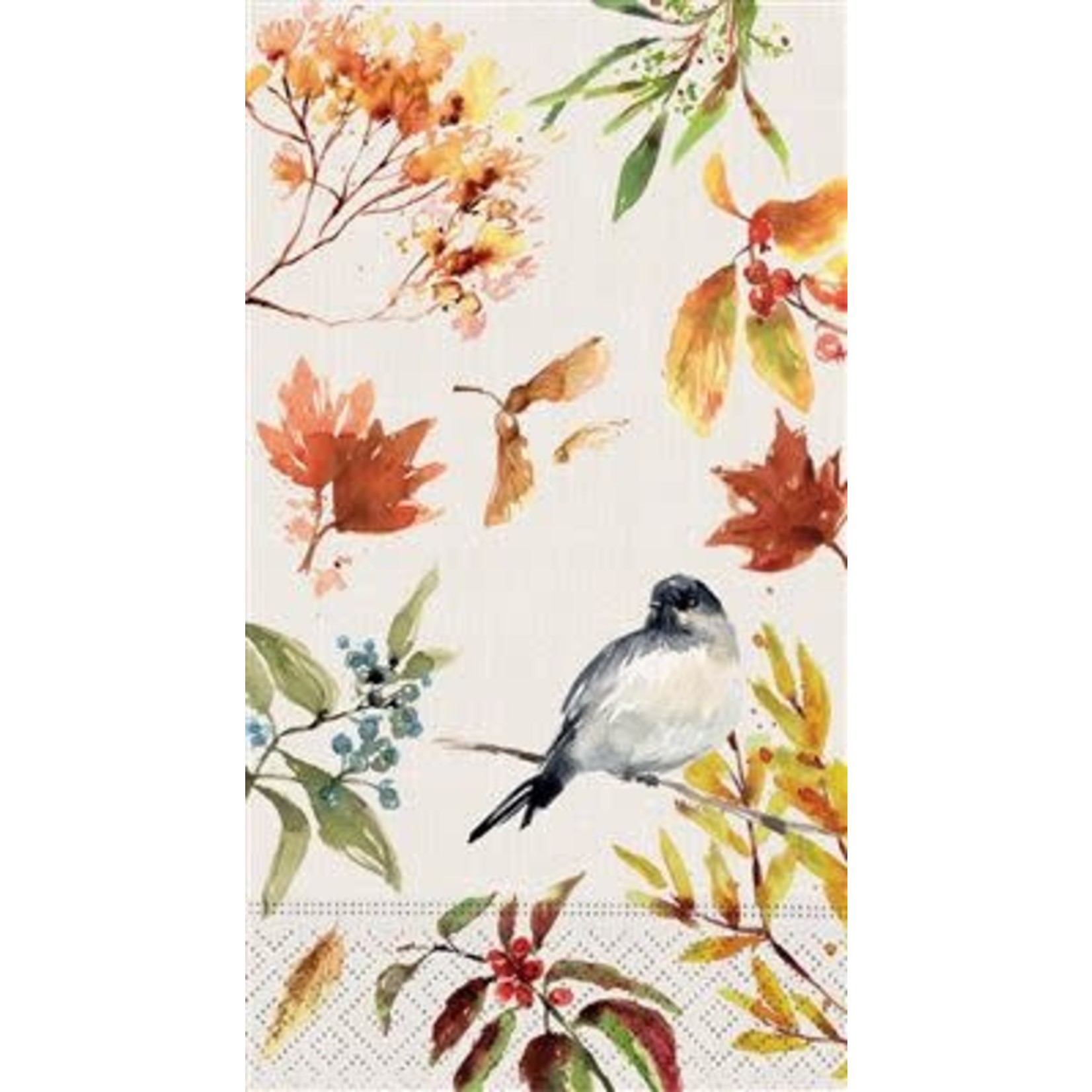 design design Autumn Chickadee Guest Towel