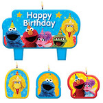 Amscan Sesame Street 2 Candle Set - 4ct.