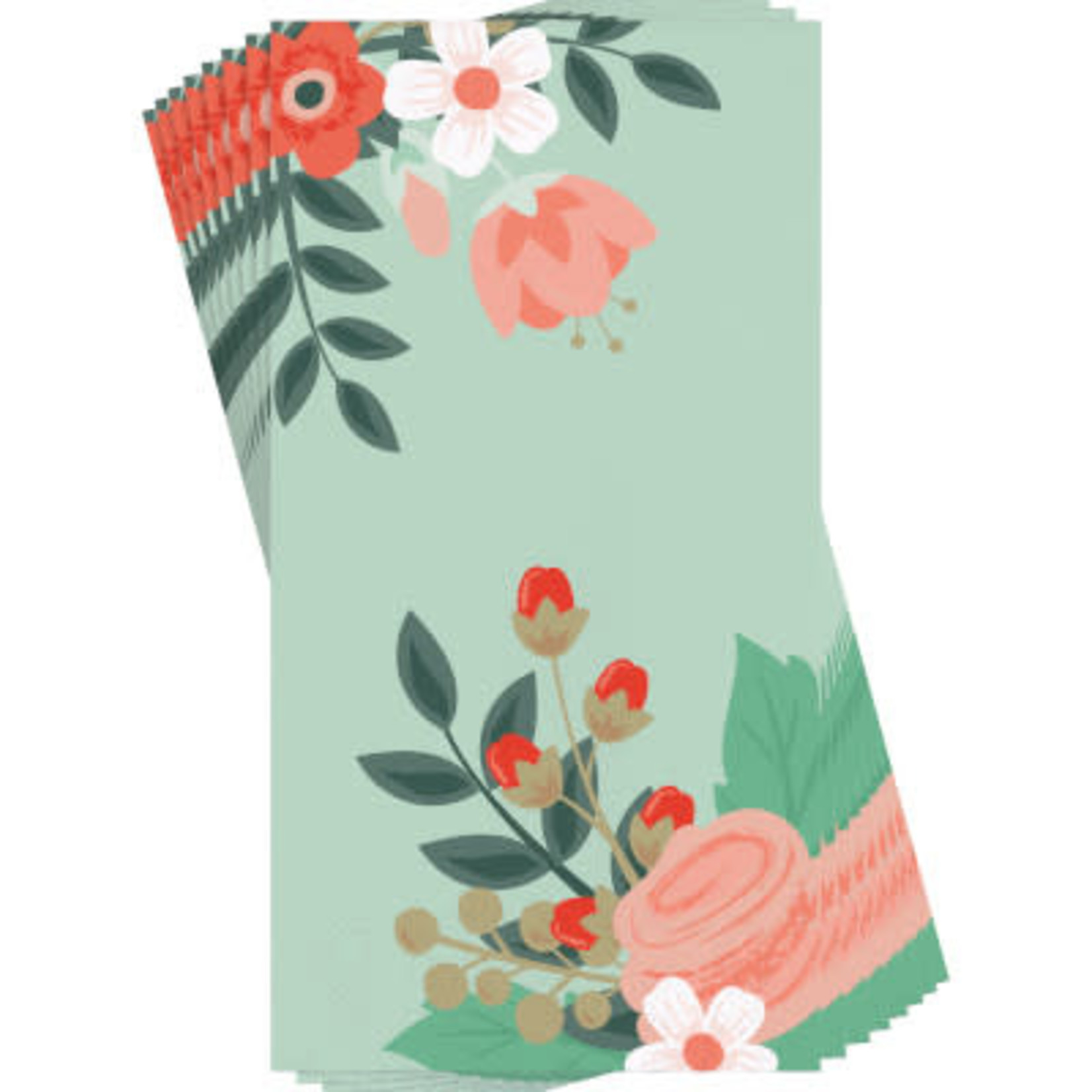 Creative Converting Modern Floral Mint Guest Towels - 16ct.