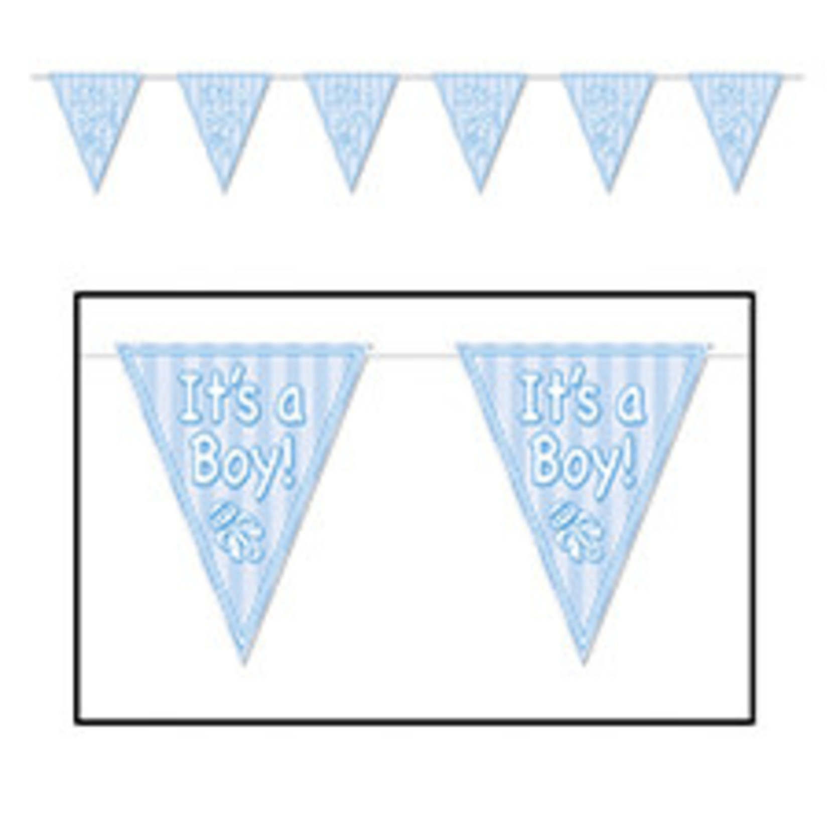 Beistle It's A Boy! Pennant Banner - 12ft.