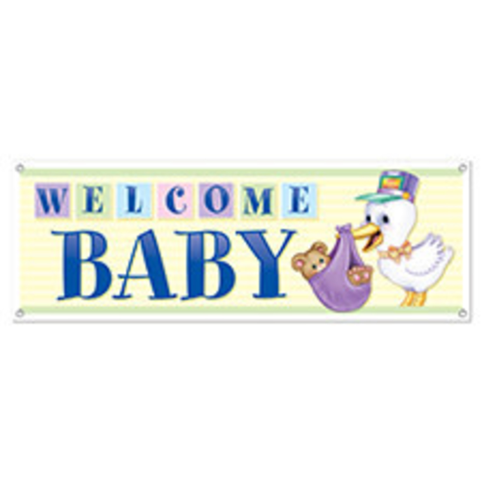 Beistle Welcome Baby Sign Banner - 5ft.