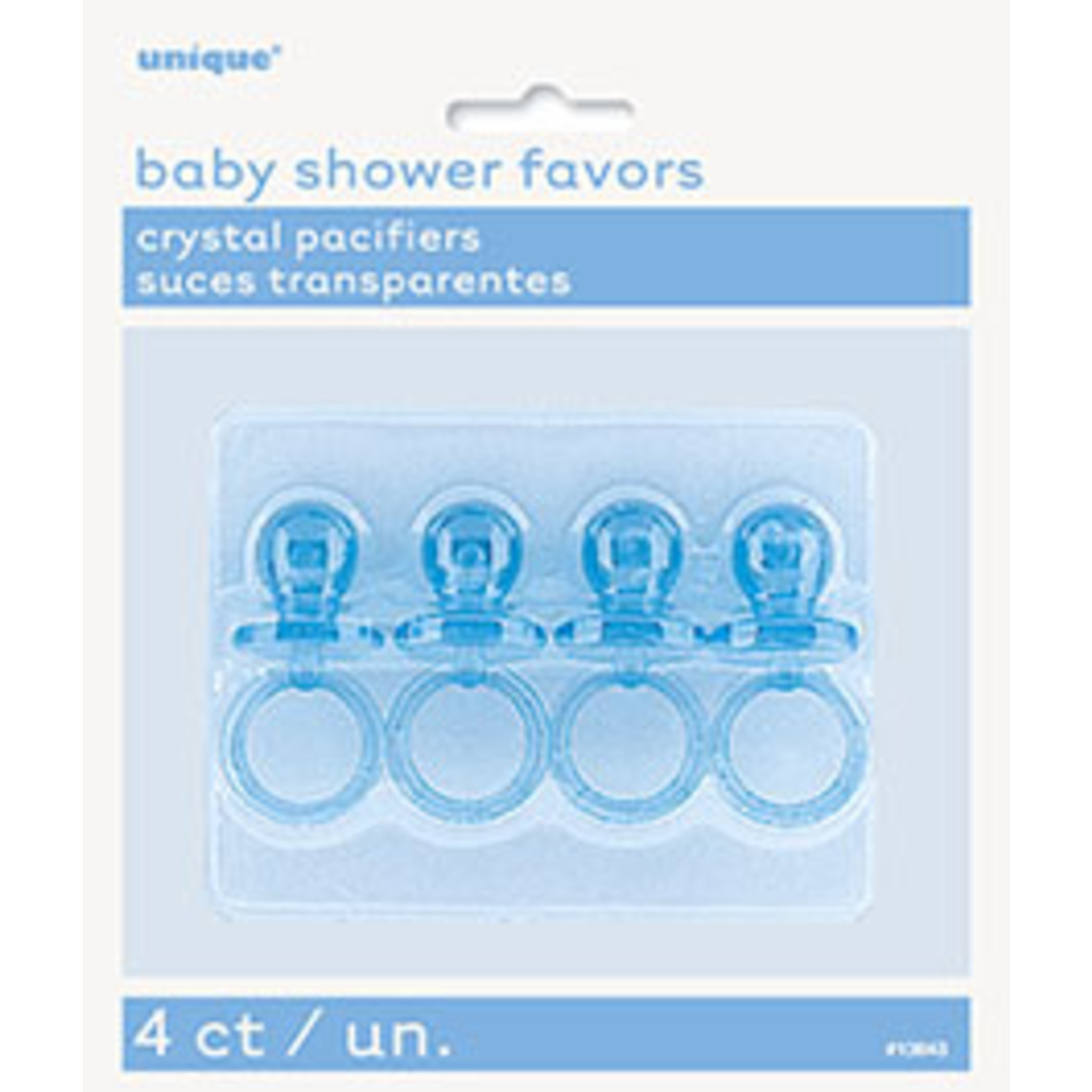 unique Baby Blue Pacifier Favors - 4ct.