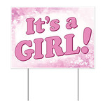 Beistle Its A Girl Lawn Sign