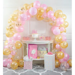Creative Converting Pink & Gold Balloon Arch Kit - 16ft. (Balloons Included)