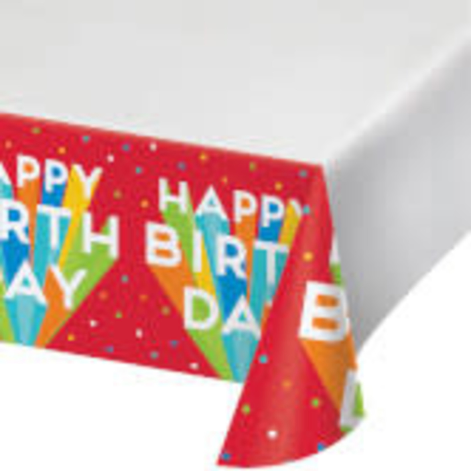 Creative Converting Big Birthday Bash Tablecover 48" x 88"