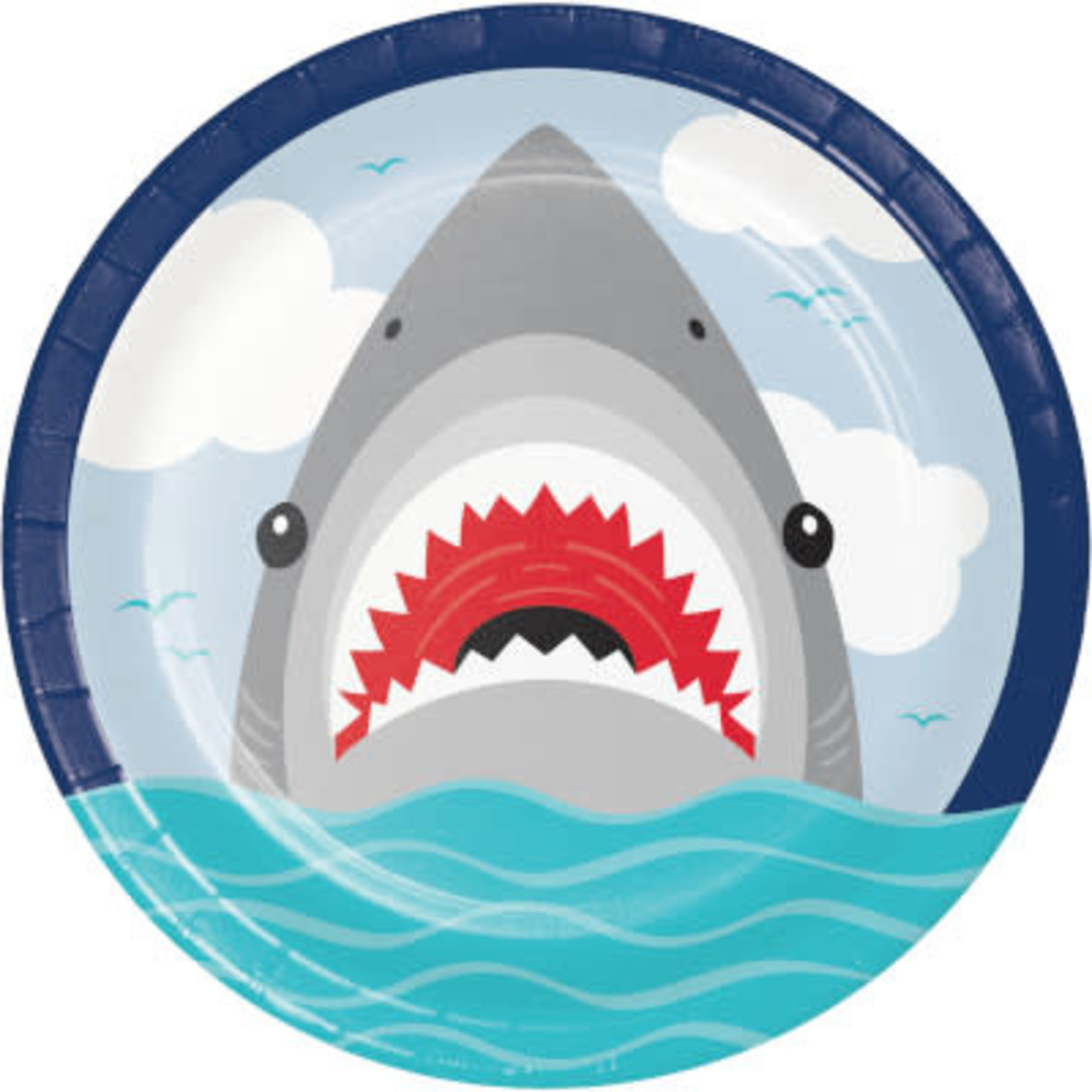 Creative Converting 9" Shark Party Plates - 8ct.