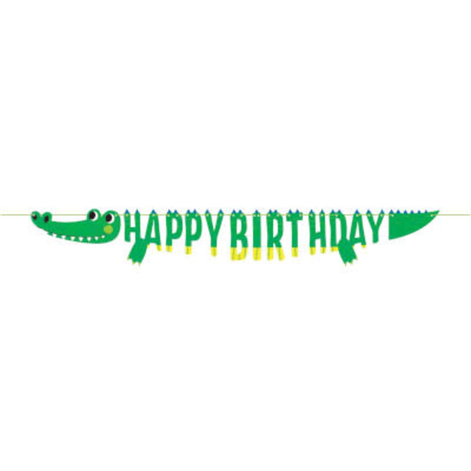 Creative Converting Alligator Party Shaped Banner - 6ft.
