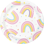 Creative Converting 7" Happy Rainbow Plates - 8ct.