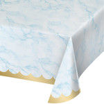 creative converting Blue Marble Tablecover 54" x 102"