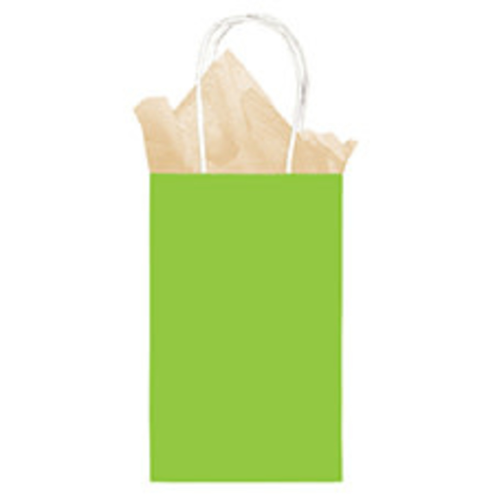 Amscan Lime Green Small Kraft Gift Bag - 1ct. (8.5" x 5")