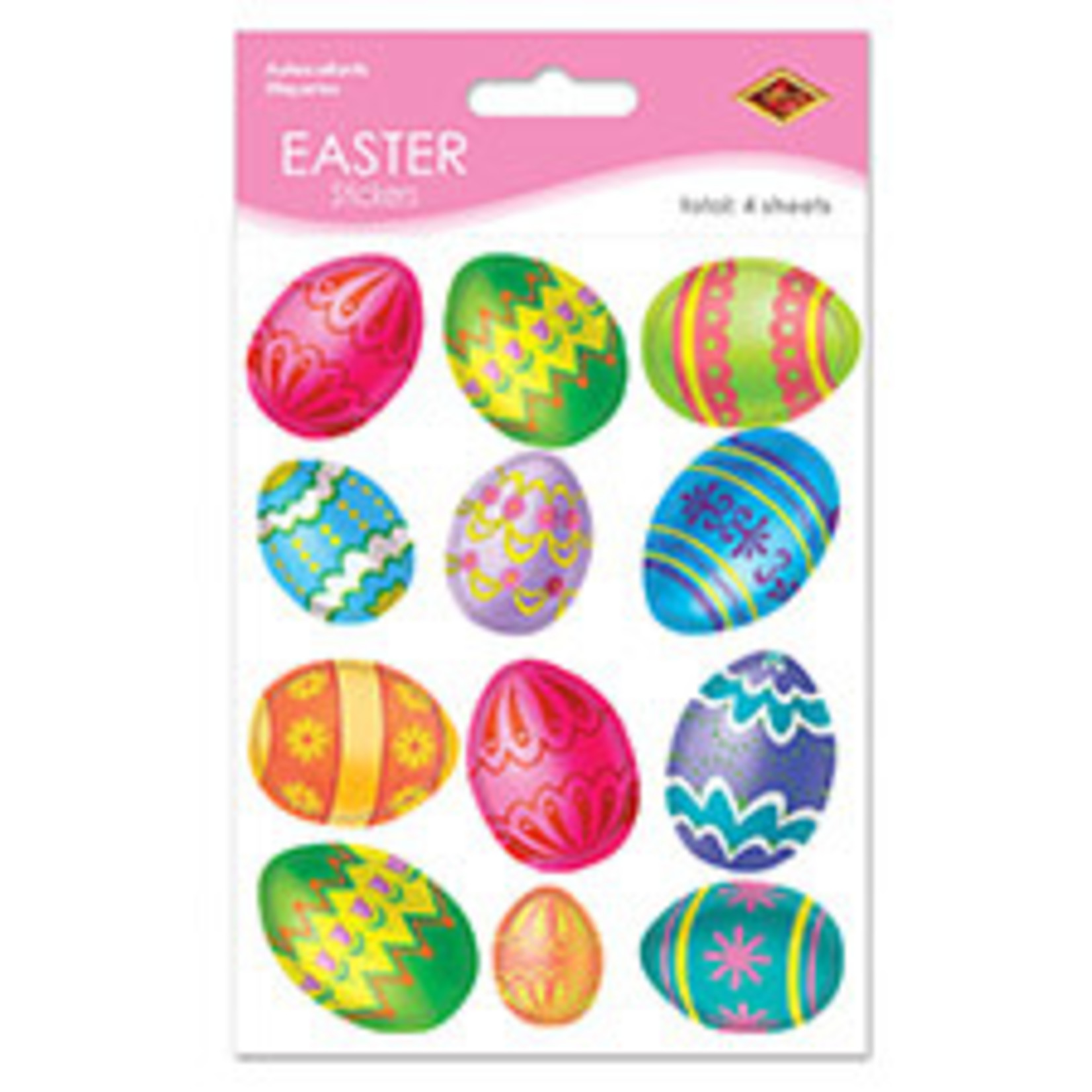 Beistle Easter Egg Stickers - 4ct.