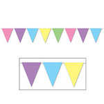 Beistle Pastel Pennant Banner- 12'