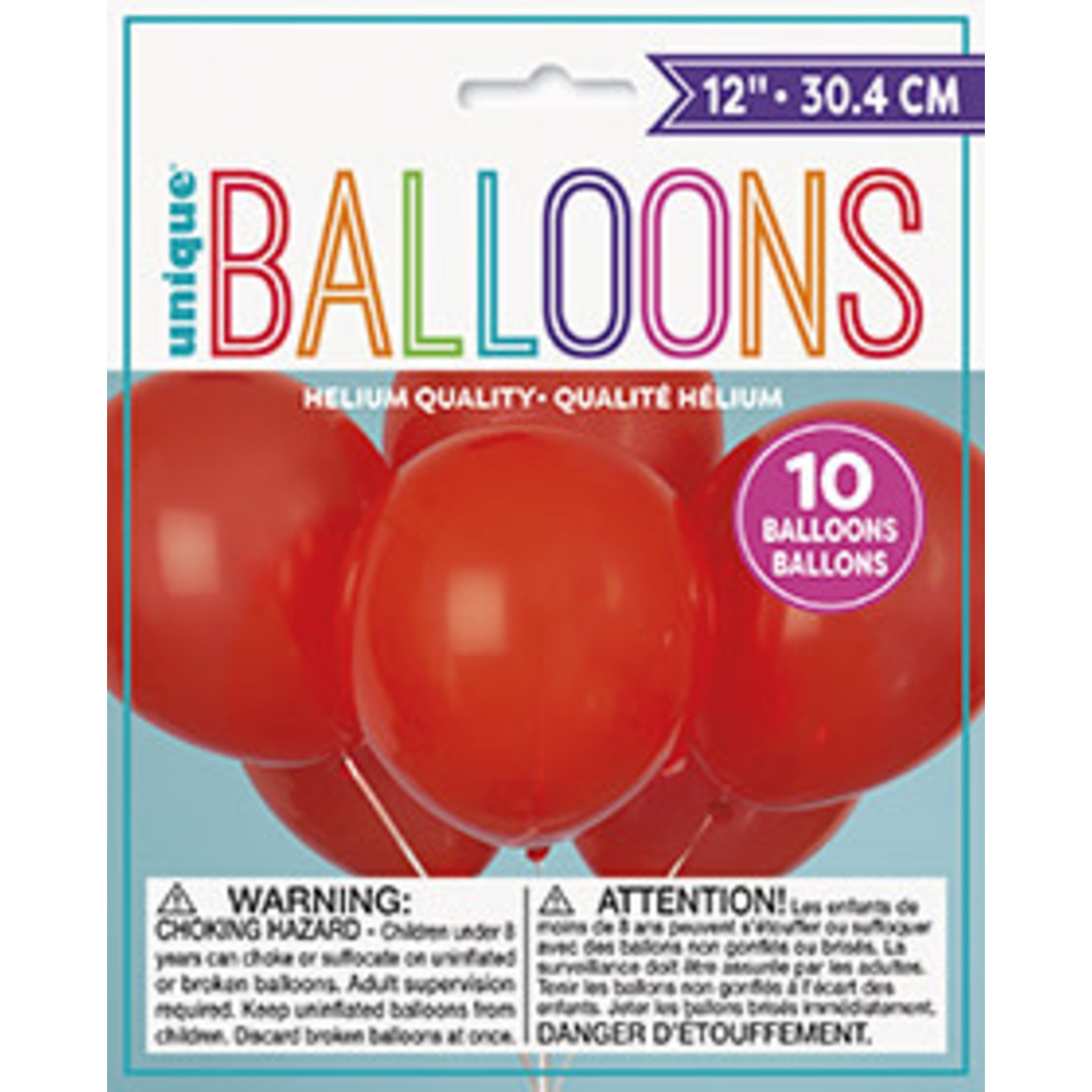 unique 12'' Ruby Red Balloons - 10ct.