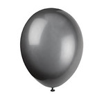 unique 12" Phantom Black Prem. Balloons - 50ct.