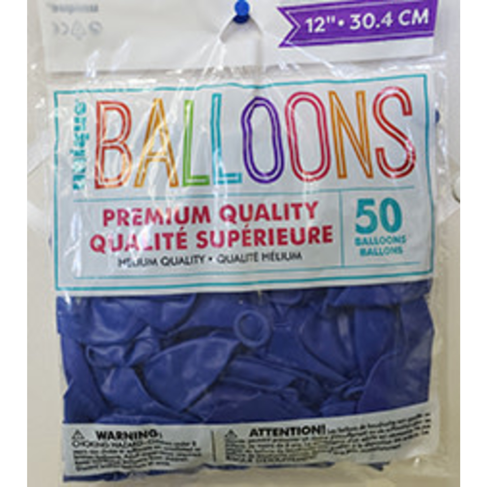 unique 12" Evening Blue Premium Balloons - 50ct.