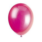 unique 12" Fuchsia Pink Premium Balloons - 50ct.