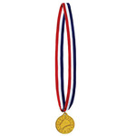 Beistle Baseball Medal w/ Ribbon - 1ct.
