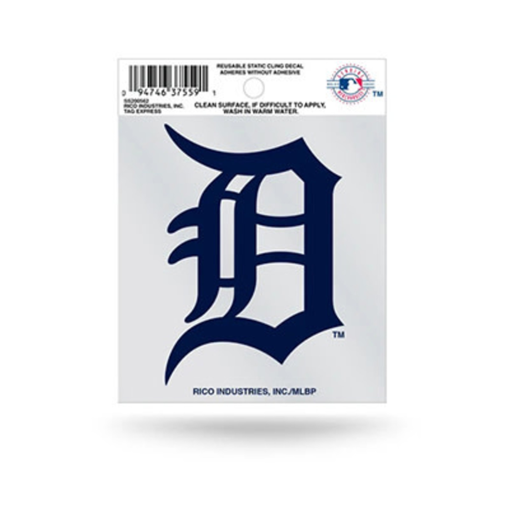 Rico Industries Detroit Tigers Static Cling Decal